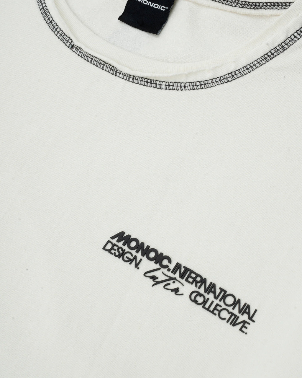 Monoic Camiseta Boxy Fit Design Collective - Off White