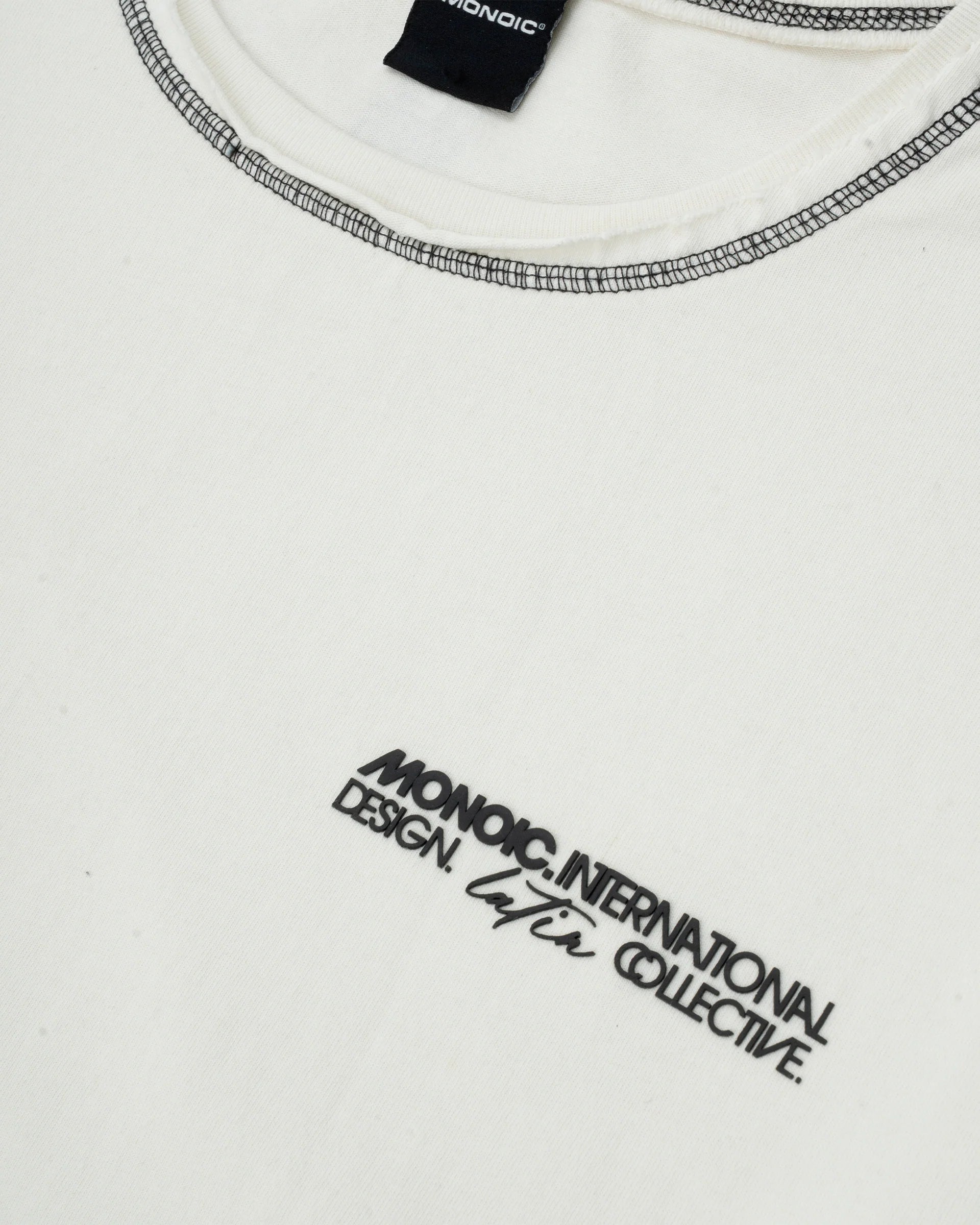 Monoic Camiseta Boxy Fit Design Collective - Off White