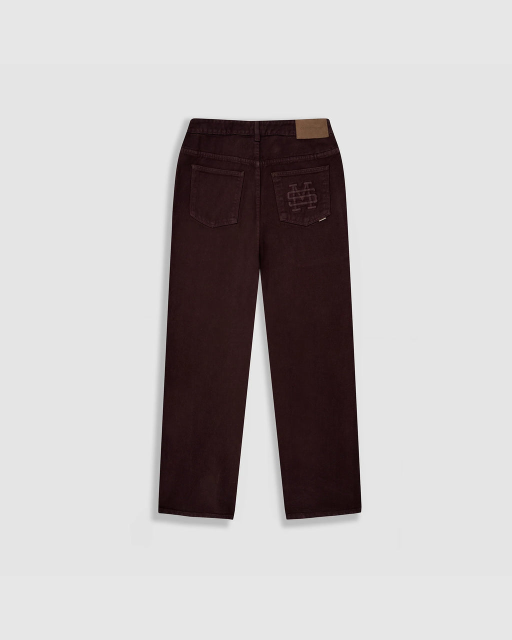 Monoic Pocket Straight Pants – Burgundy