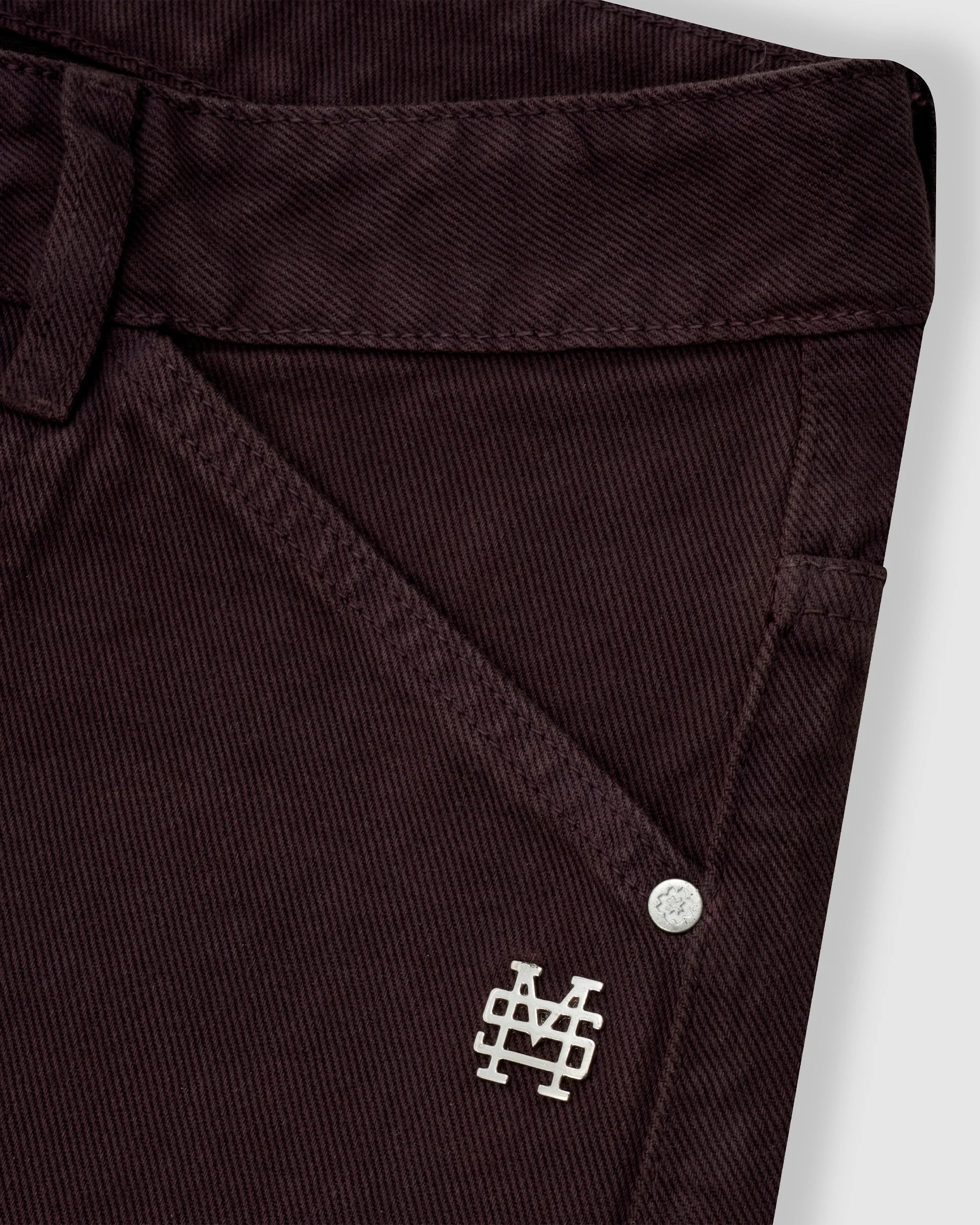 Monoic Pocket Straight Pants – Burgundy