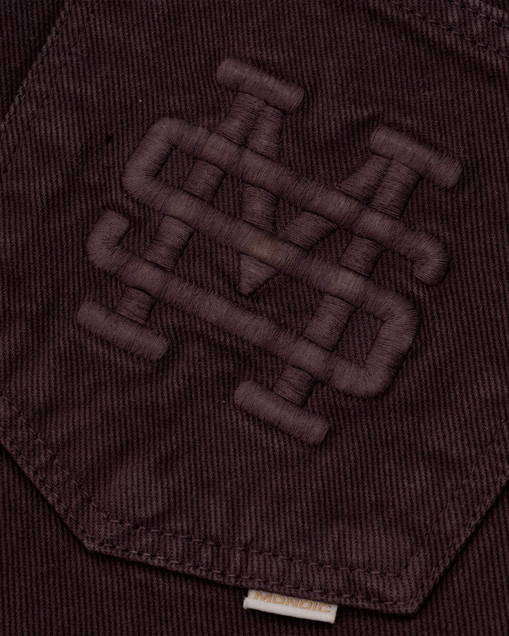 Monoic Pocket Straight Pants – Burgundy