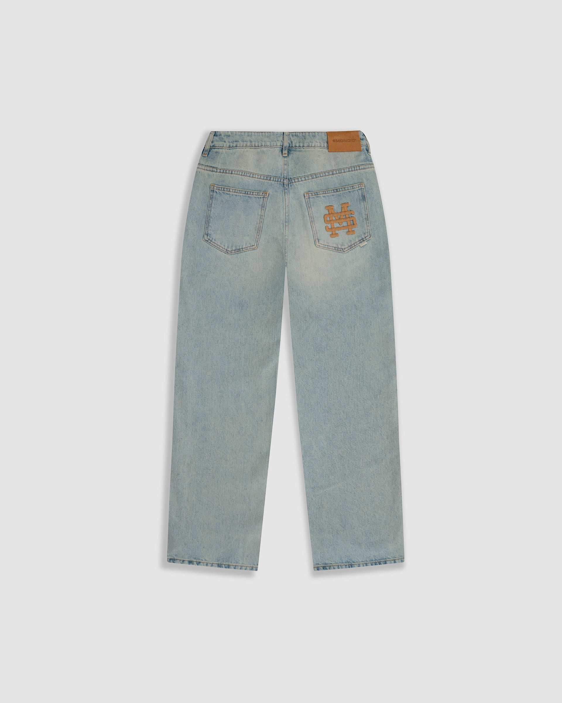 Monoic Straight Fit Rally Jeans - Dust Wash