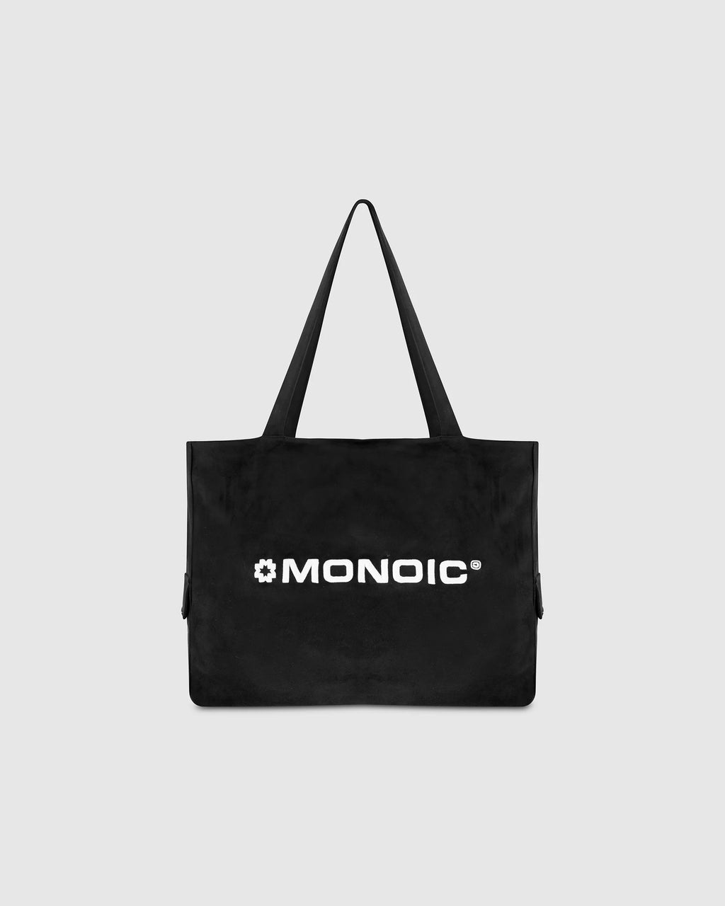 Monoic Tote Bag - Gamuza Negro Oscuro