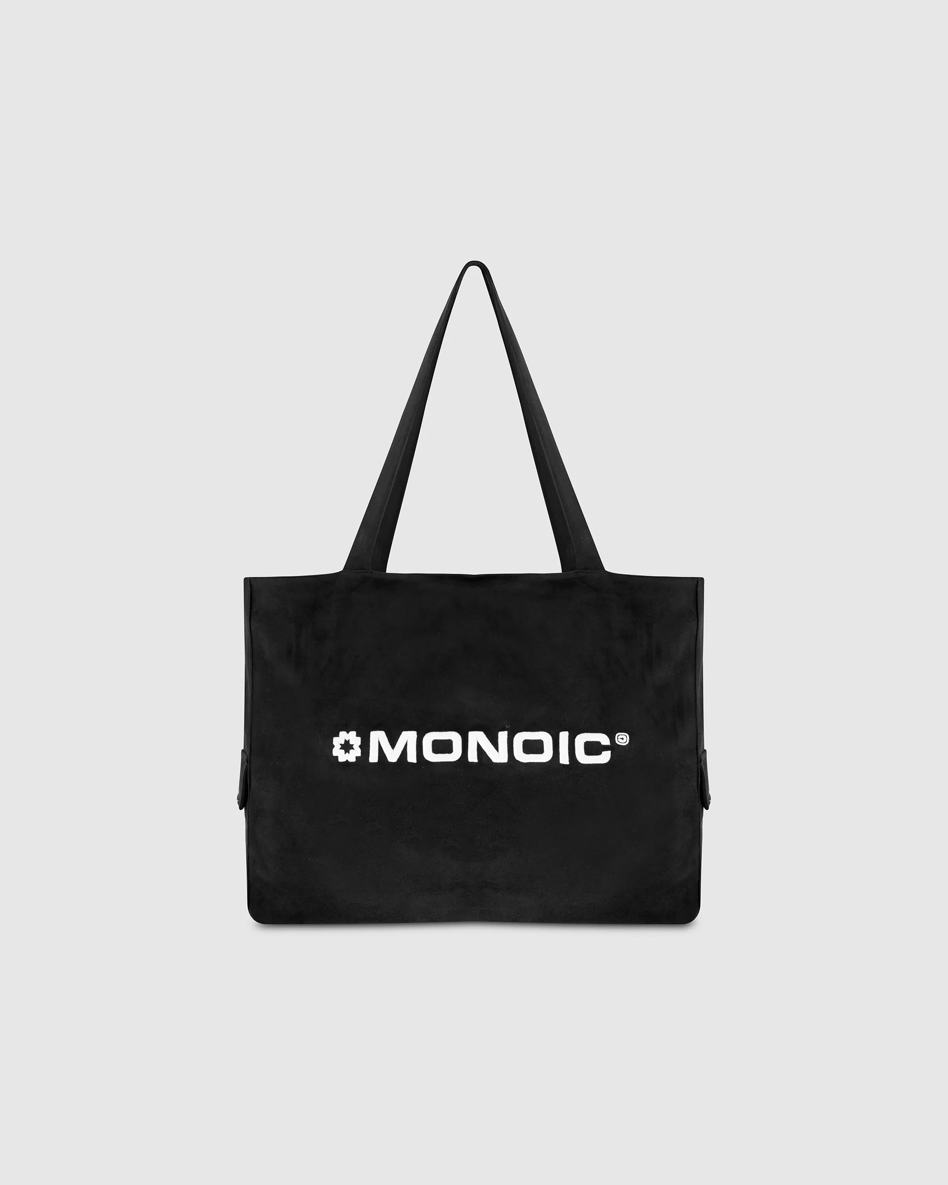 Monoic Tote Bag - Gamuza Negro Oscuro