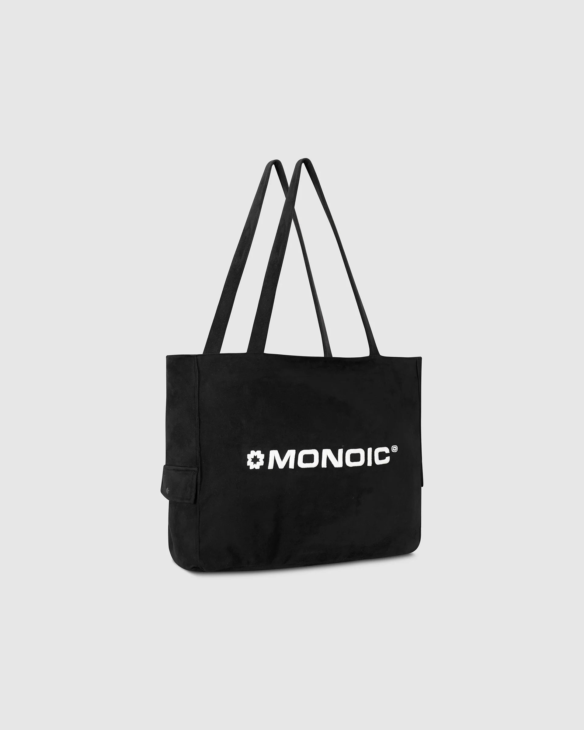 Monoic Tote Bag - Gamuza Negro Oscuro