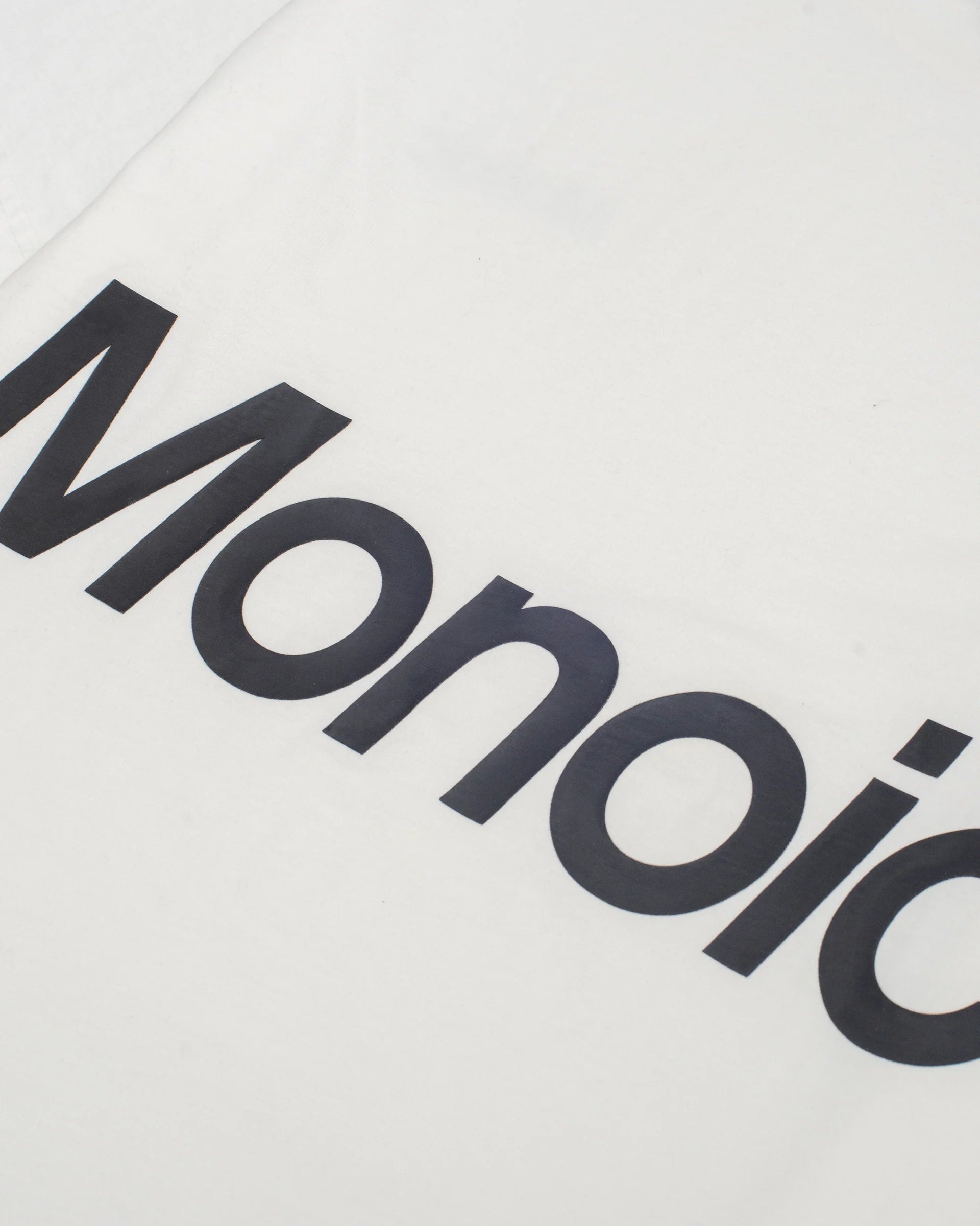 Monoic Camiseta Logo Oversized V2 - Off White