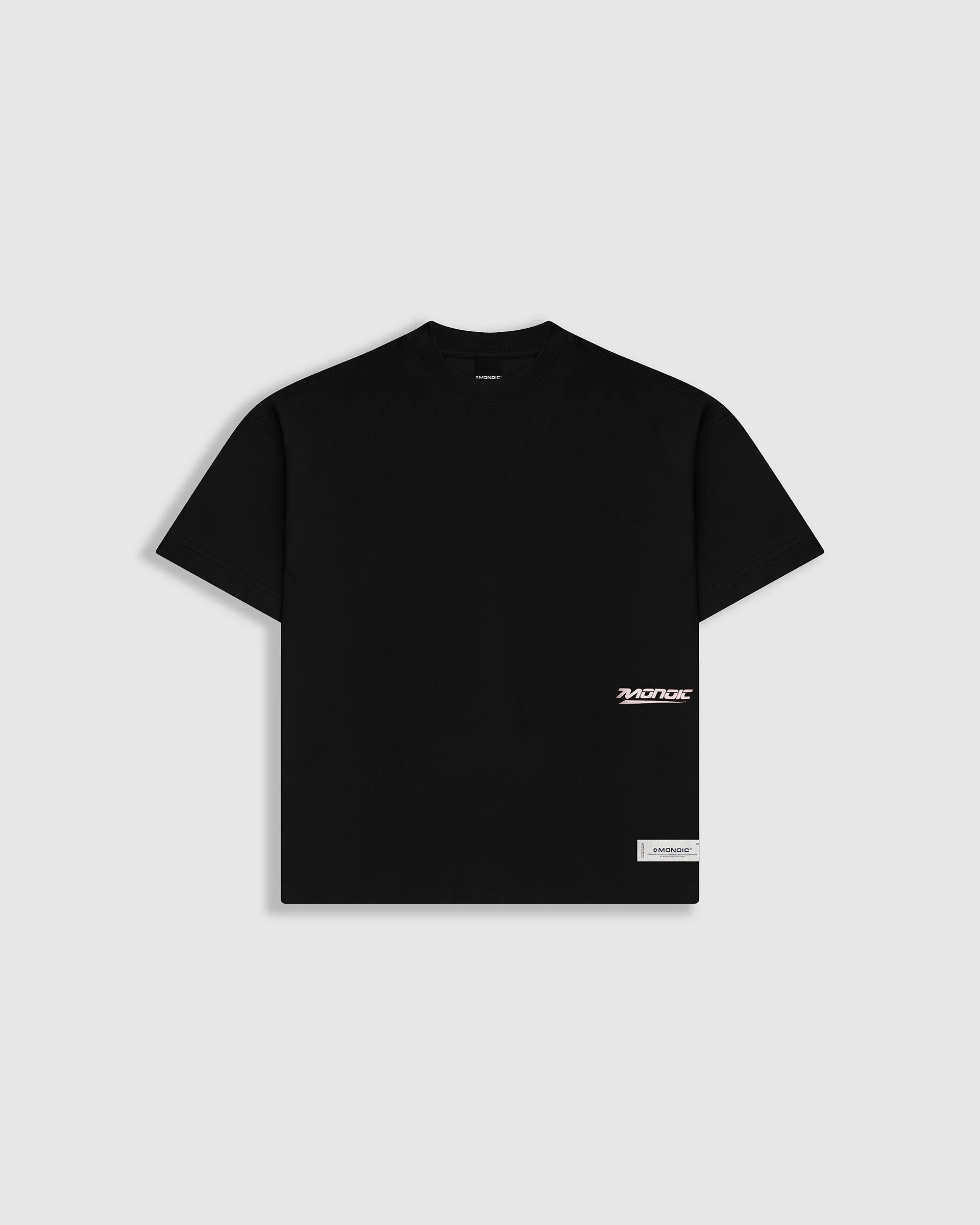 Monoic Camiseta Boxy Fit Speed - Negro Oscuro