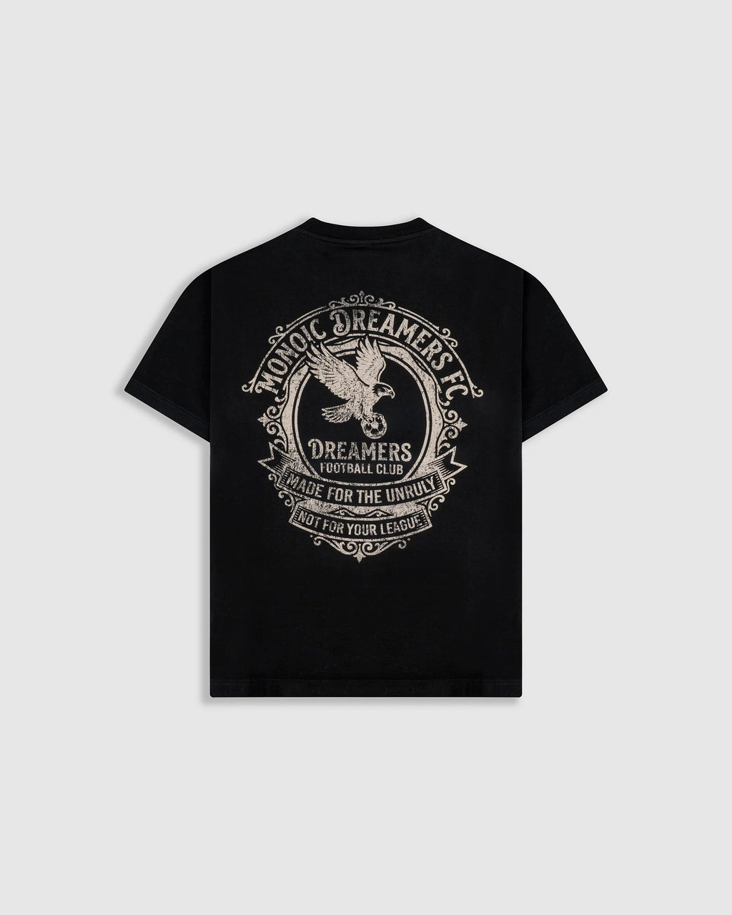 Monoic Camiseta Oversized Dreamers Club - Negro Oscuro
