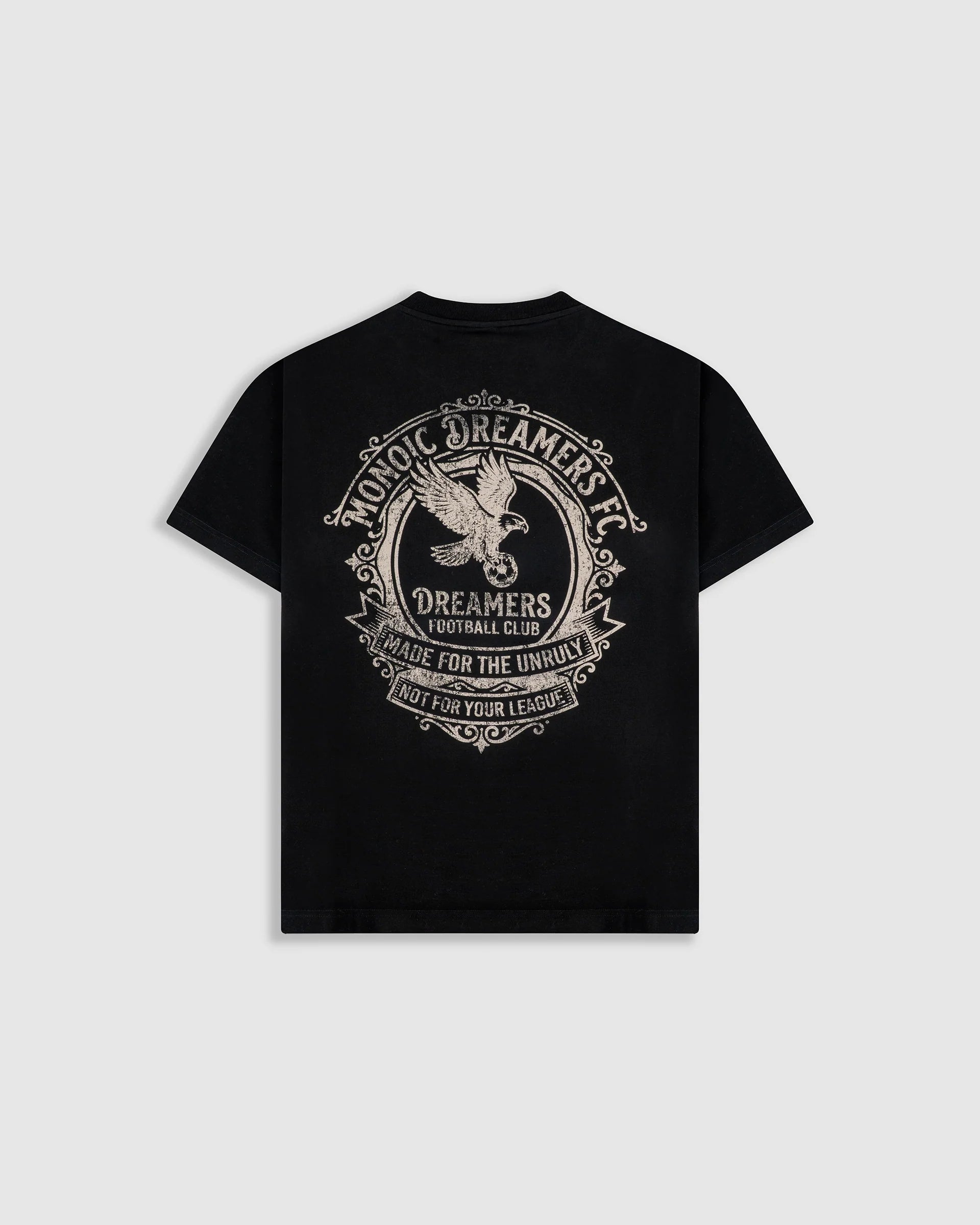 Monoic Camiseta Oversized Dreamers Club - Negro Oscuro