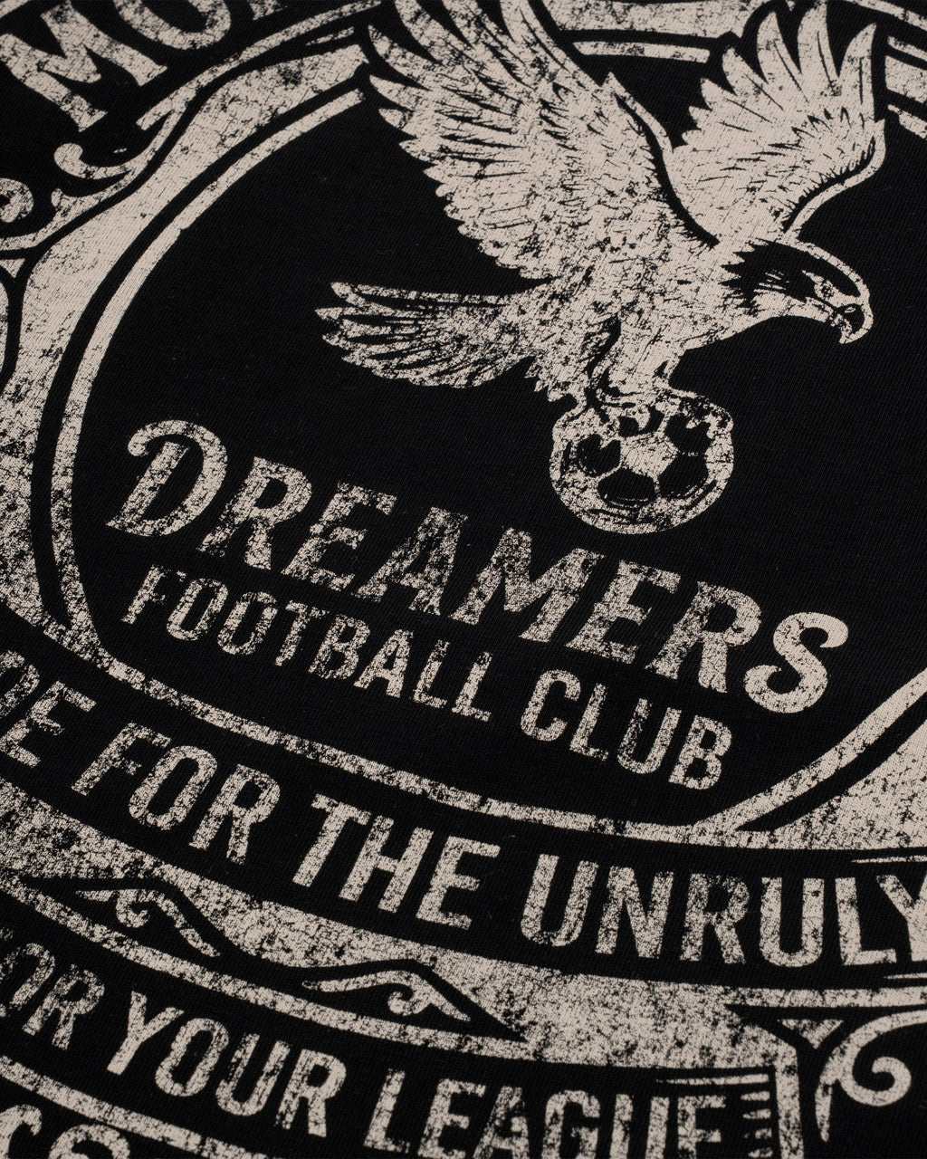 Monoic Camiseta Oversized Dreamers Club - Negro Oscuro