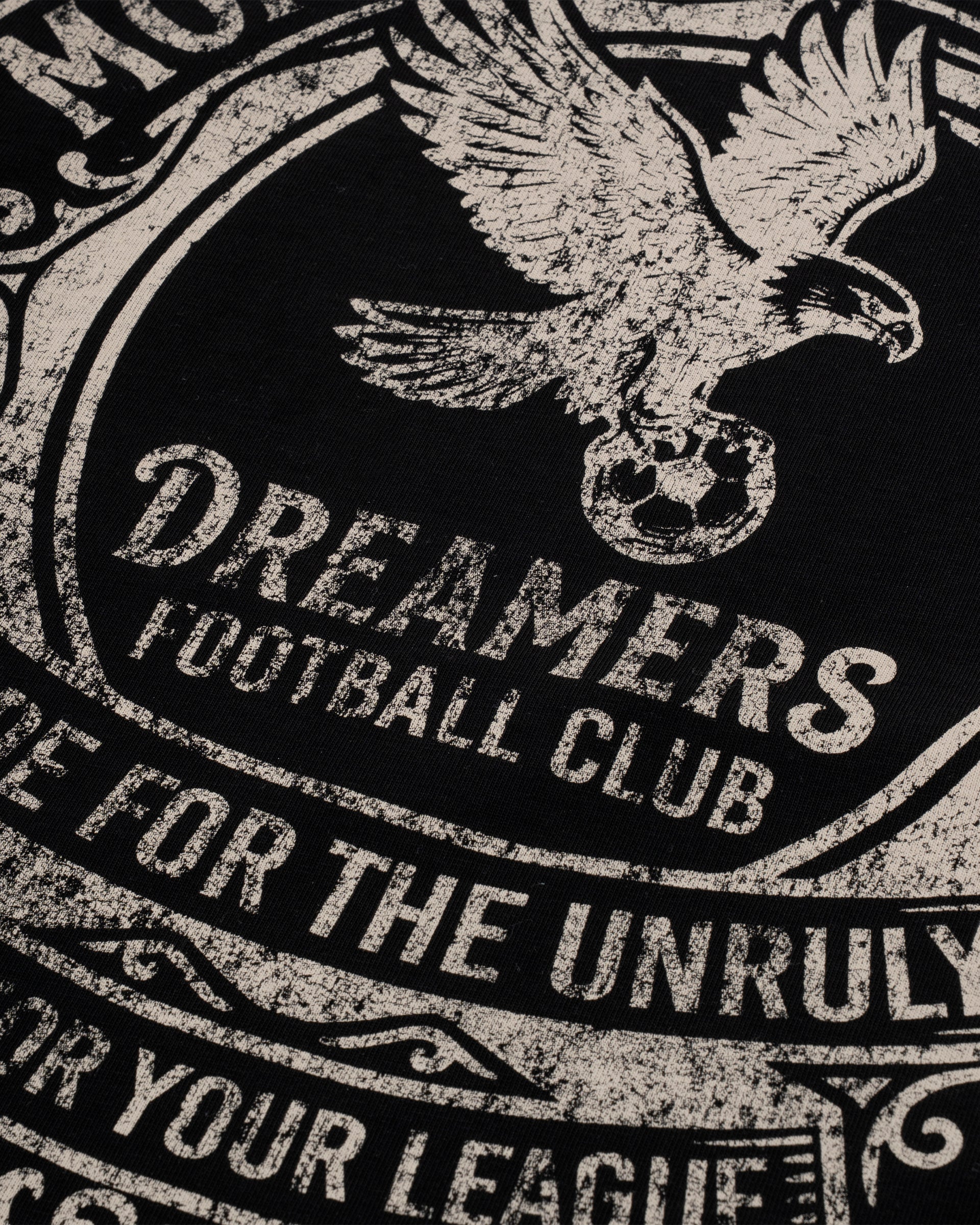 Monoic Camiseta Oversized Dreamers Club - Negro Oscuro