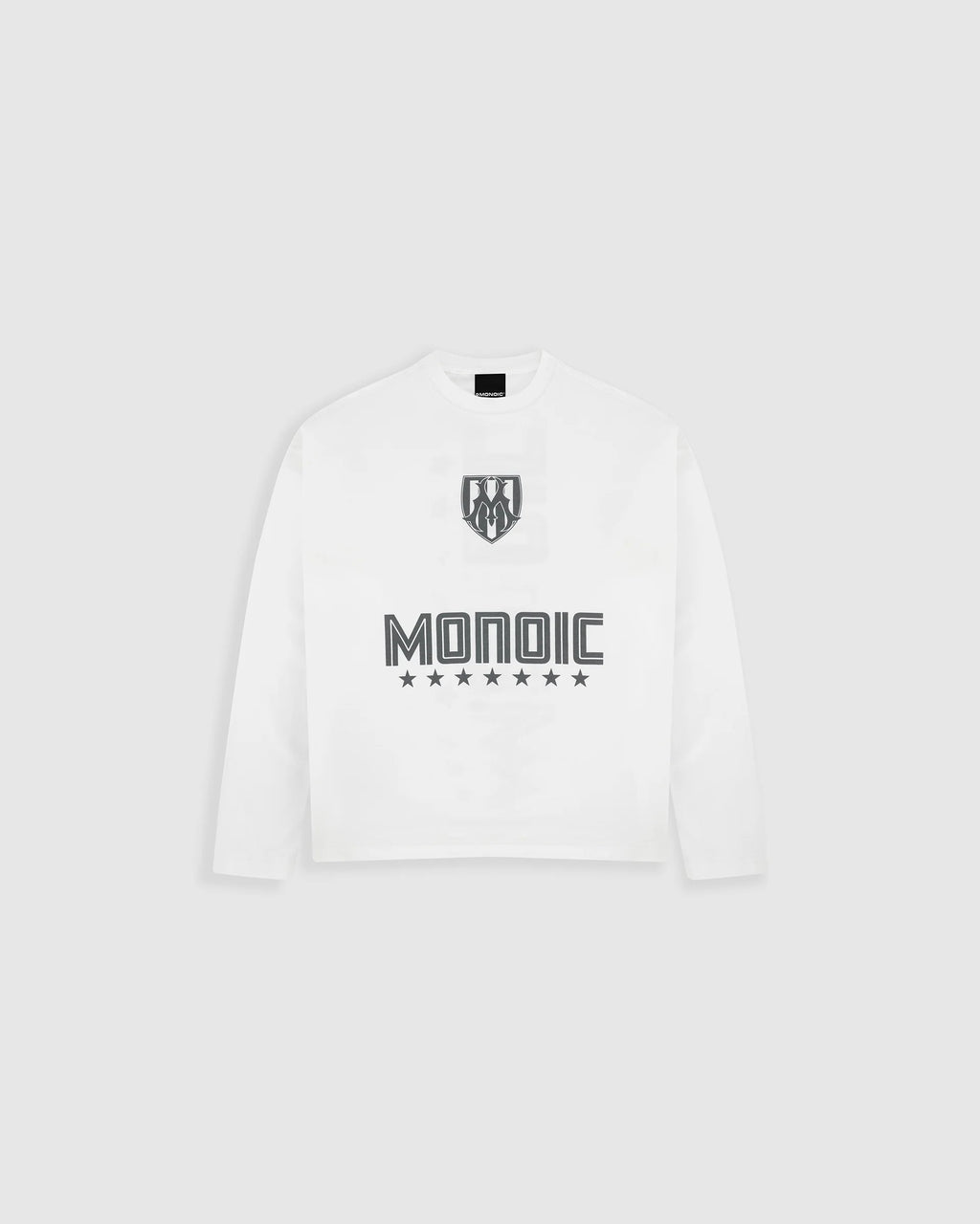 Monoic Camiseta Oversized Shield Long Sleeve - Off White