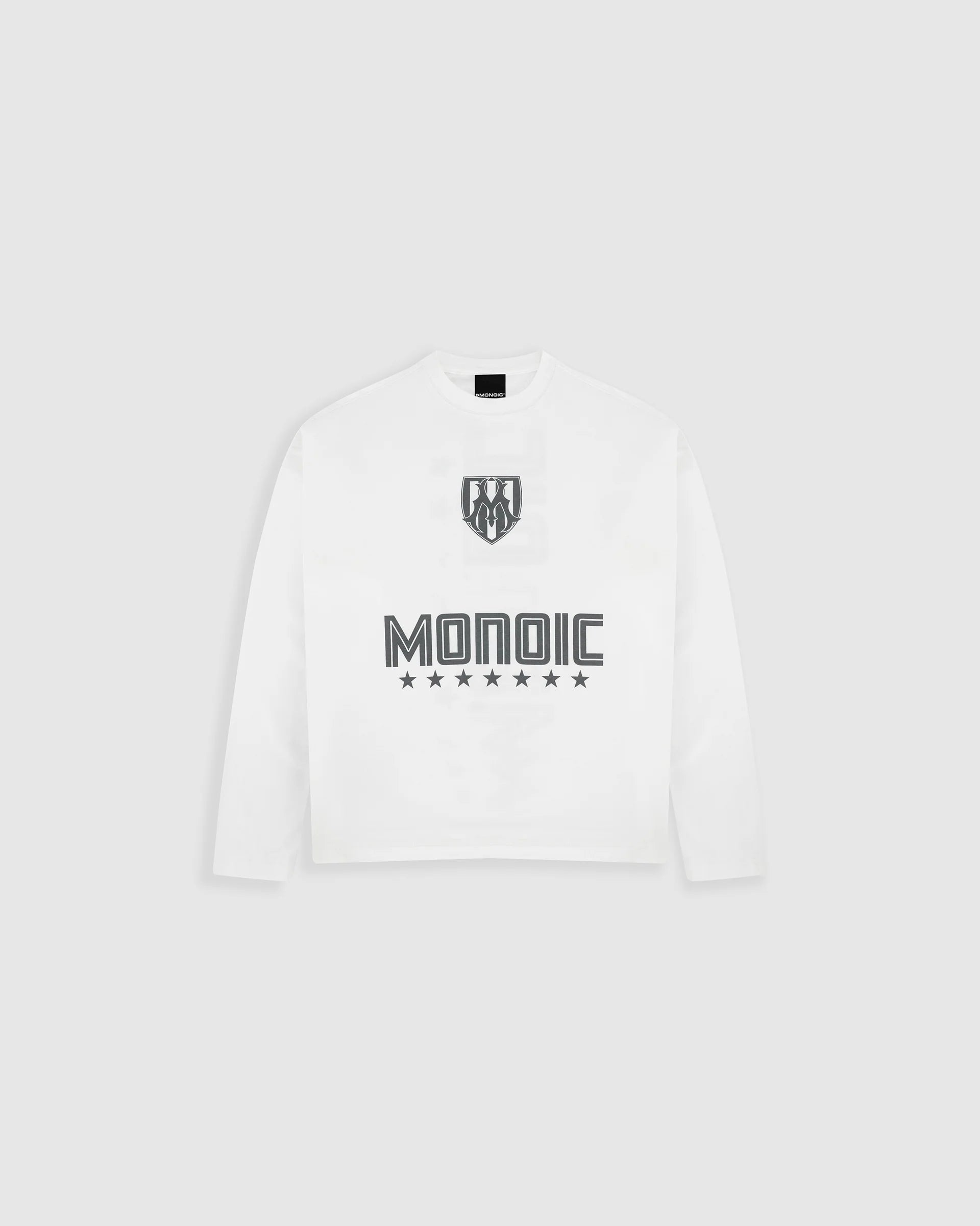 Monoic Camiseta Oversized Shield Long Sleeve - Off White
