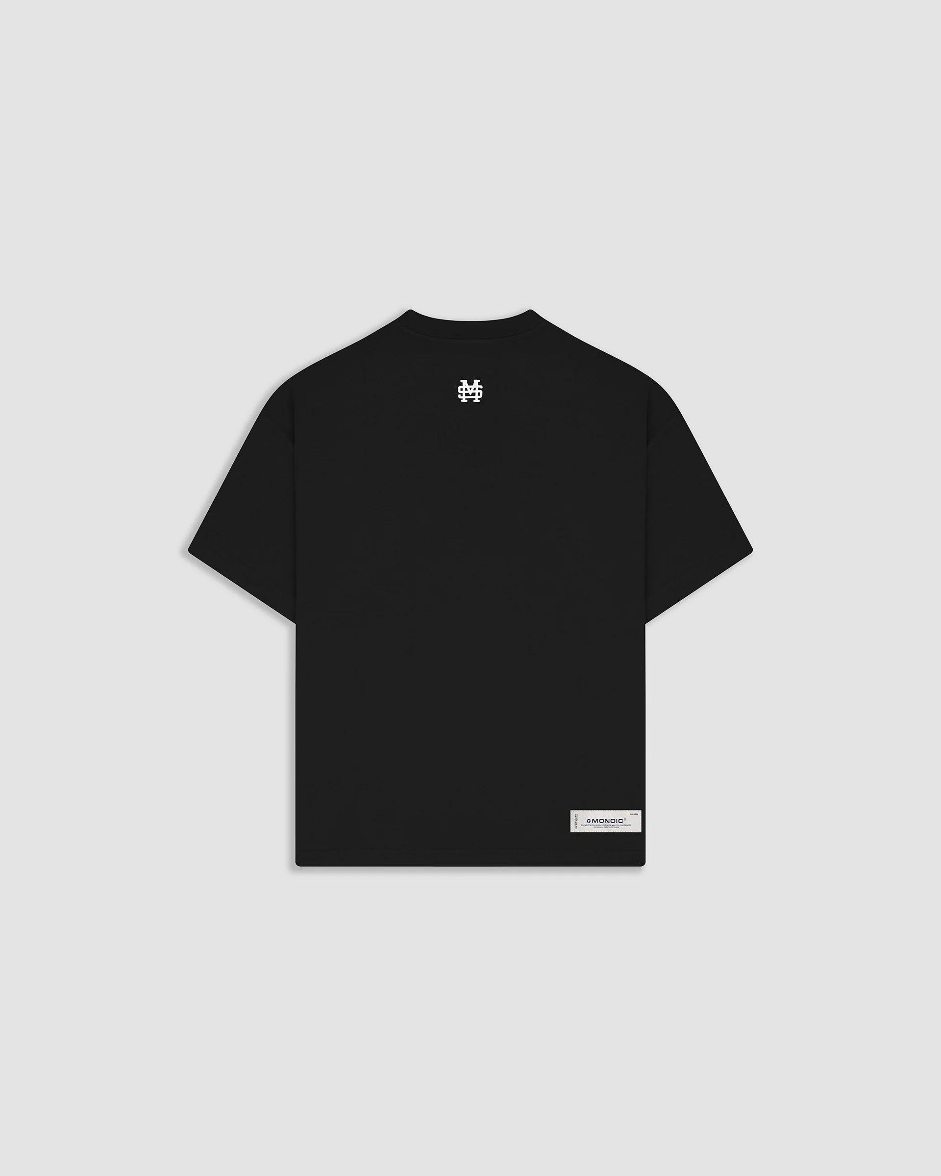 Monoic Camiseta Boxy Fit Básica V2 - Negro Oscuro