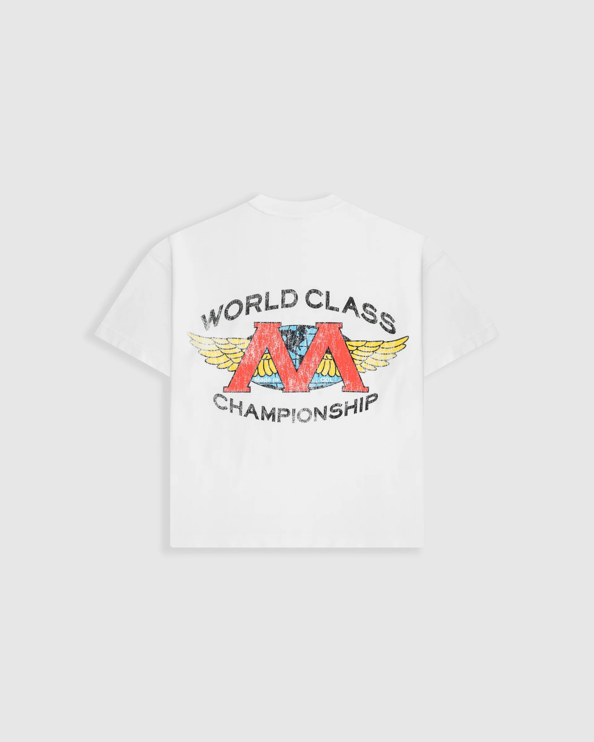 Monoic Camiseta Boxy Fit World Class - Cloud Dancer