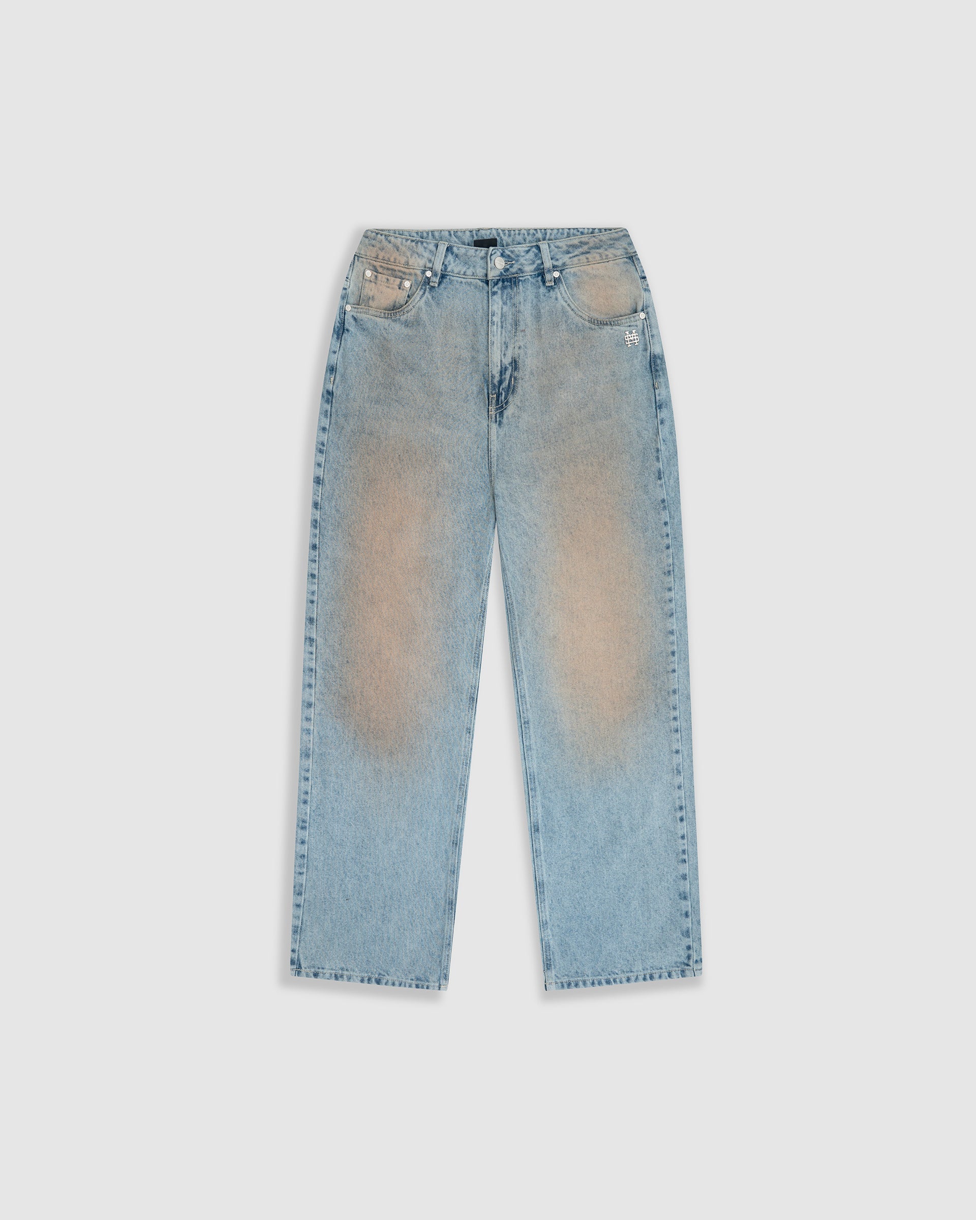 Monoic Straight Fit Rally Jeans - Dirty Blue