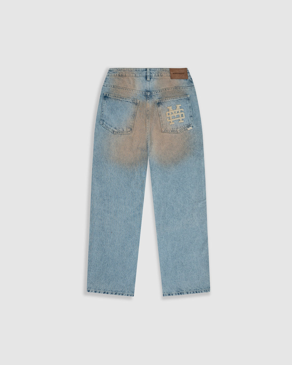Monoic Straight Fit Rally Jeans - Dirty Blue