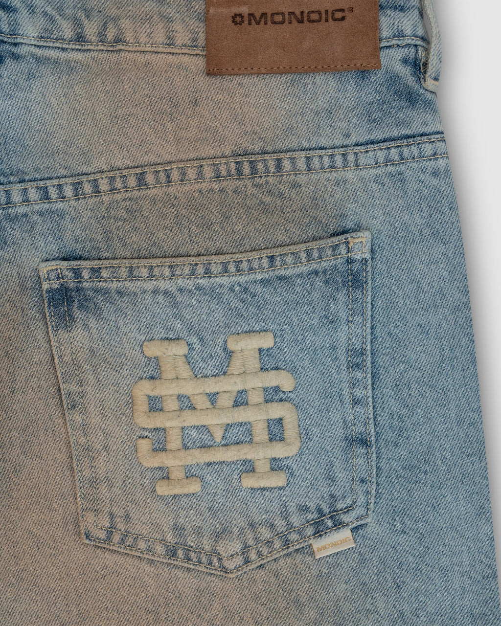 Monoic Straight Fit Rally Jeans - Dirty Blue