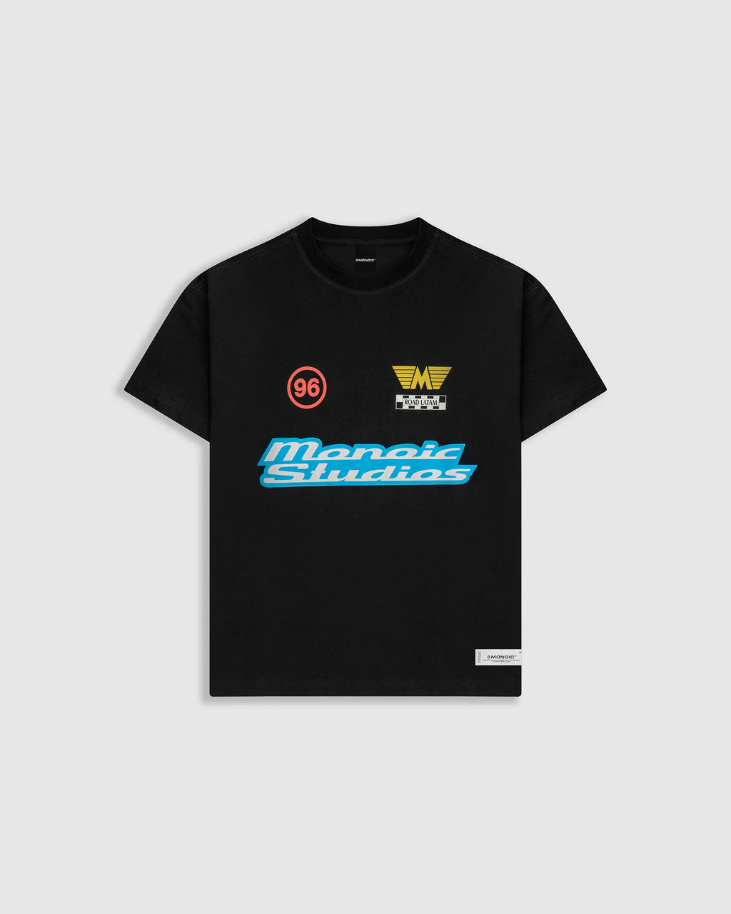 Monoic Camiseta Oversized Racing - Negro Oscuro