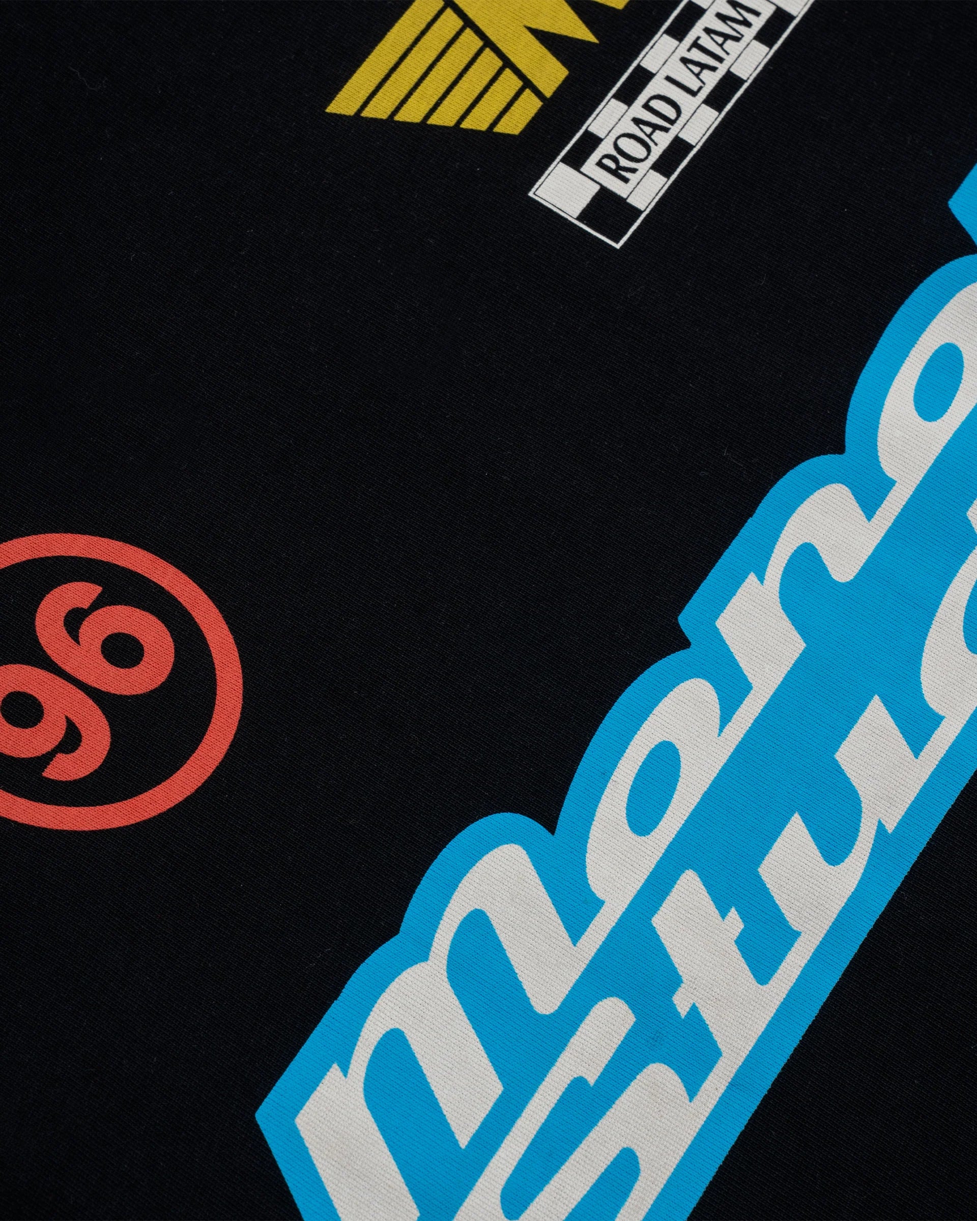 Monoic Camiseta Oversized Racing - Negro Oscuro
