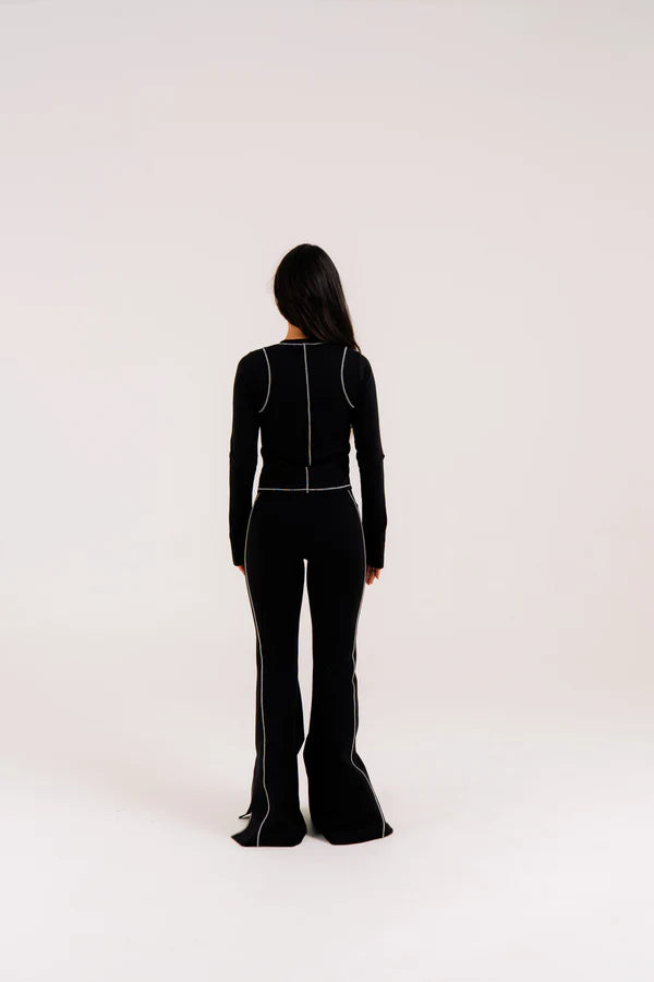 Aurum Shiny Flare Pants