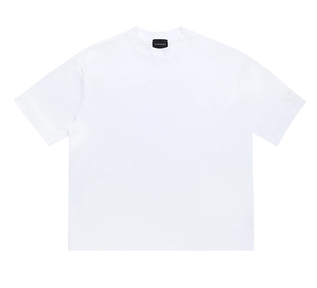 Sinners rhinestone logo white t-shirt