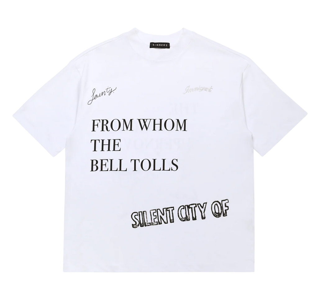 Sinners champagne supernova white t-shirt