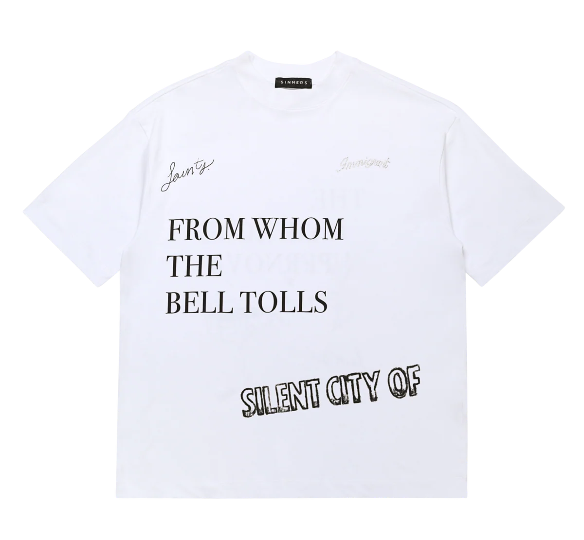 Sinners champagne supernova white t-shirt