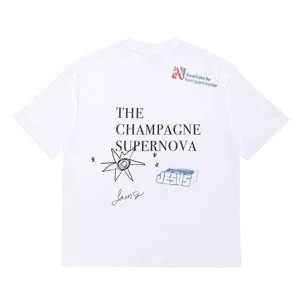 Sinners champagne supernova white t-shirt