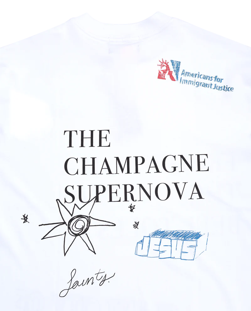 Sinners champagne supernova white t-shirt