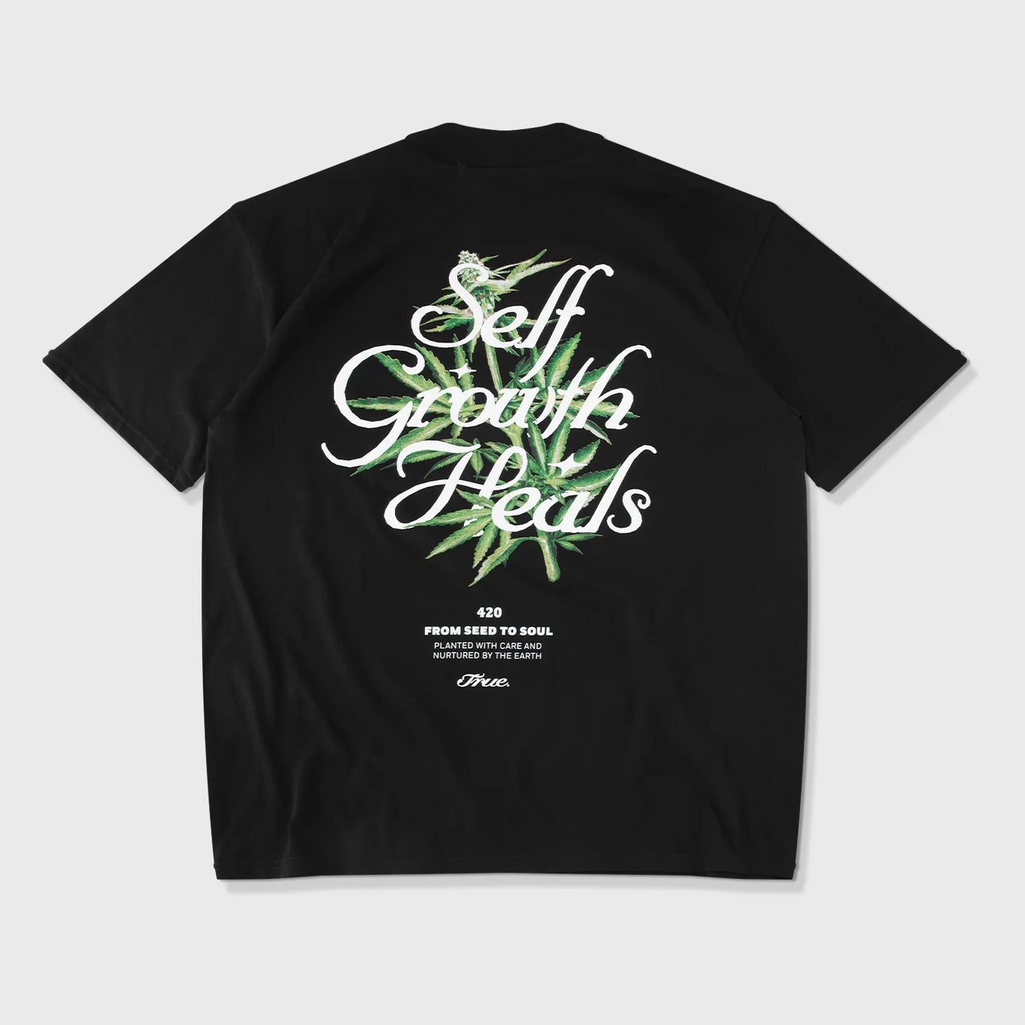 True Self Growth Oversized T-Shirt - Black