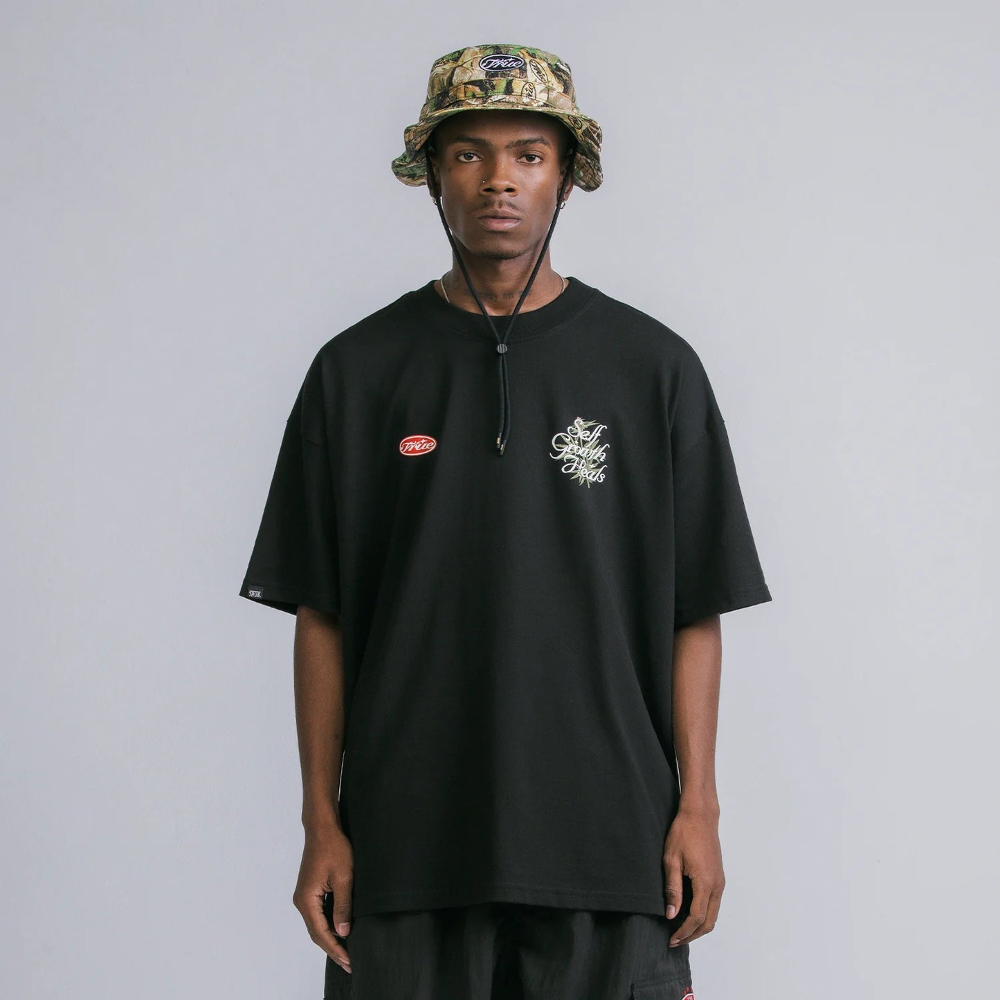 True Self Growth Oversized T-Shirt - Black