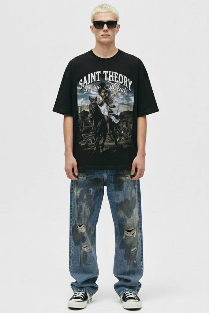 Saint Theory jean gris humo claro