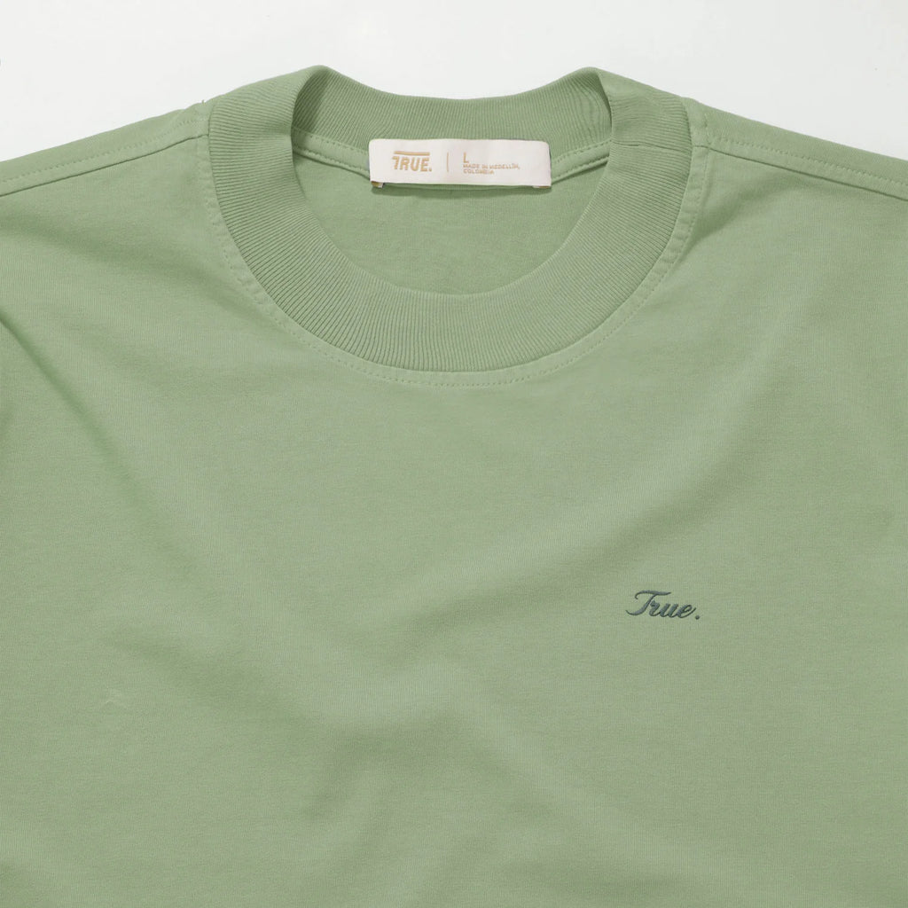 True signature t-shirt - pistachio green