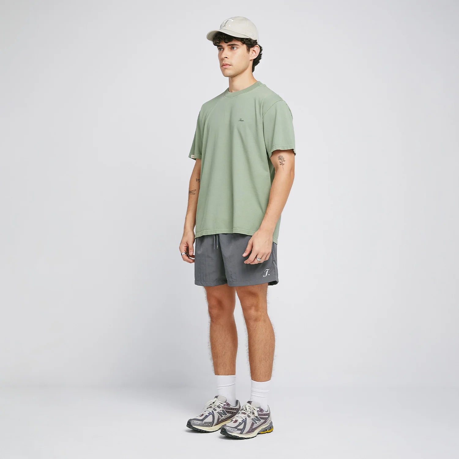 True signature t-shirt - pistachio green