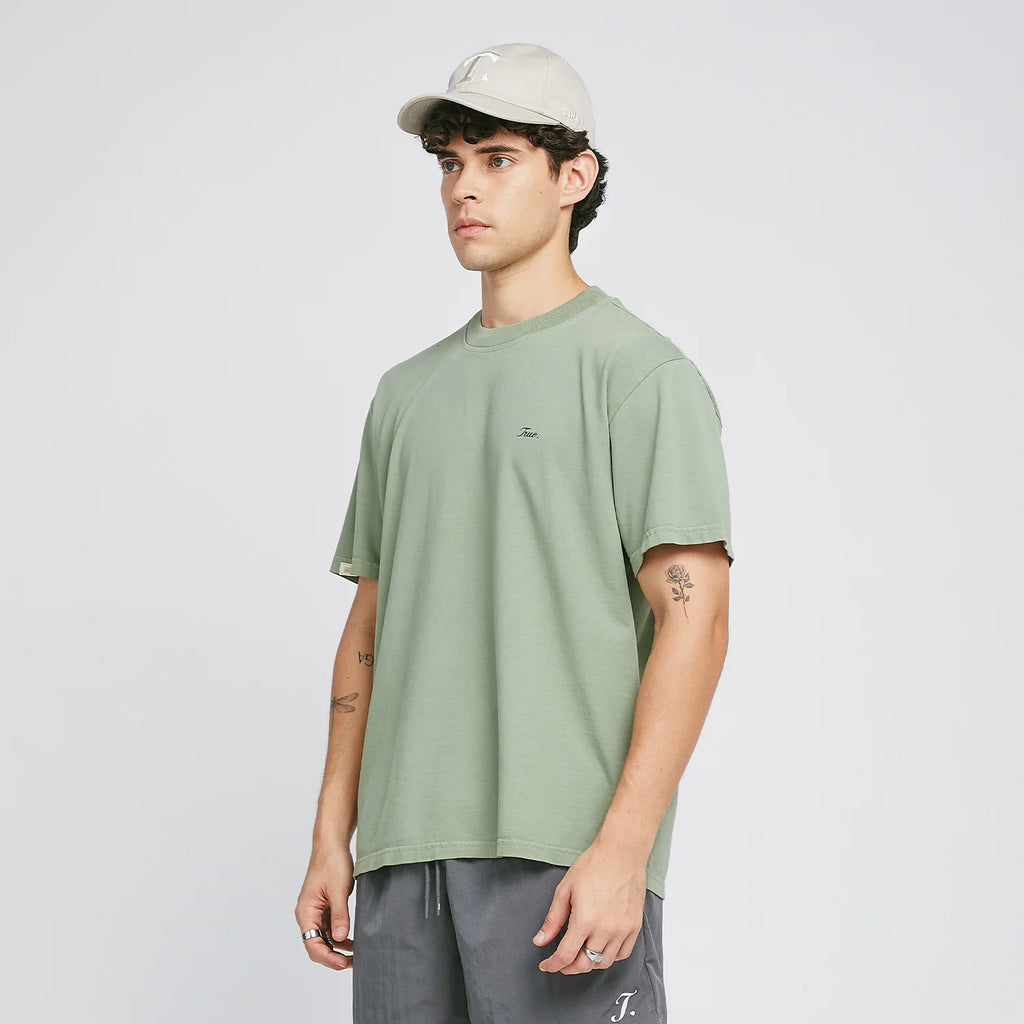 True signature t-shirt - pistachio green