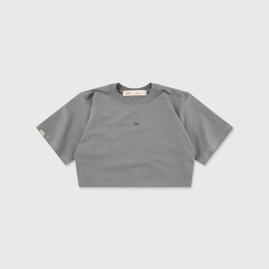 True Signature Crop Top - Gray