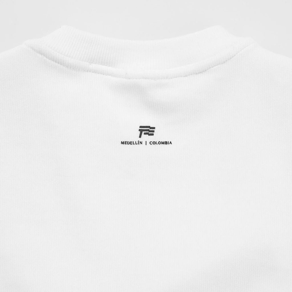 True Slim Ribbed Fitted Tee - White