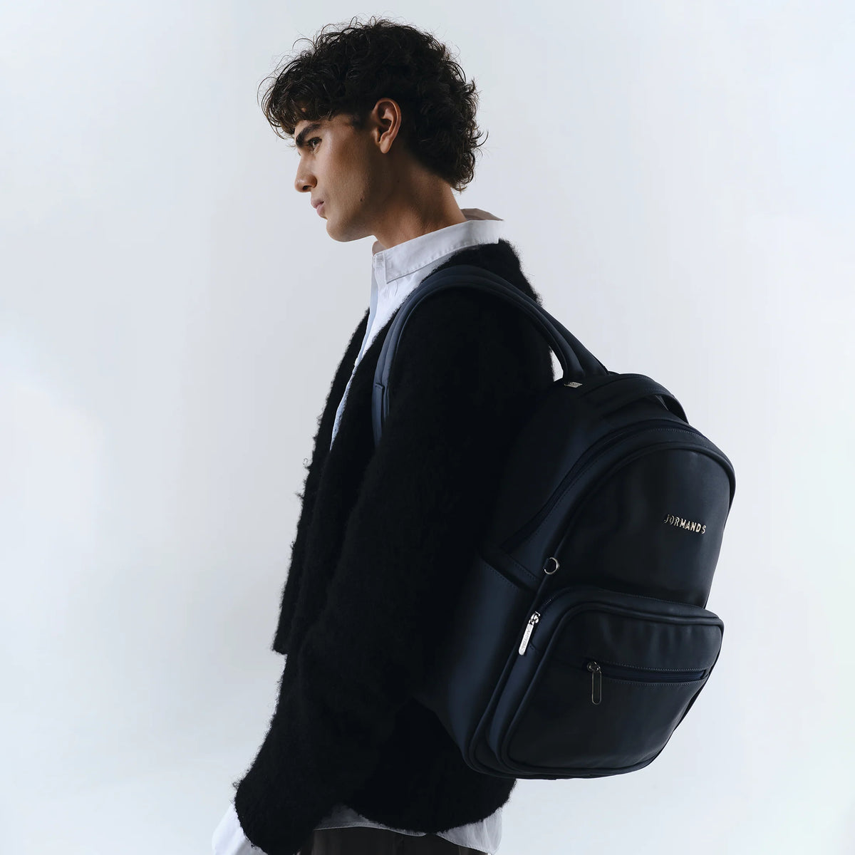 Jormands Dark Blue Stamp Backpack