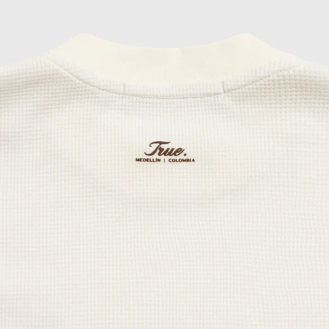 True Textured Boxy Tee - Cream