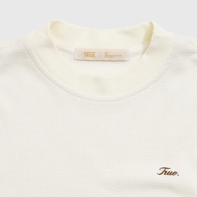 True Textured Boxy Tee - Cream