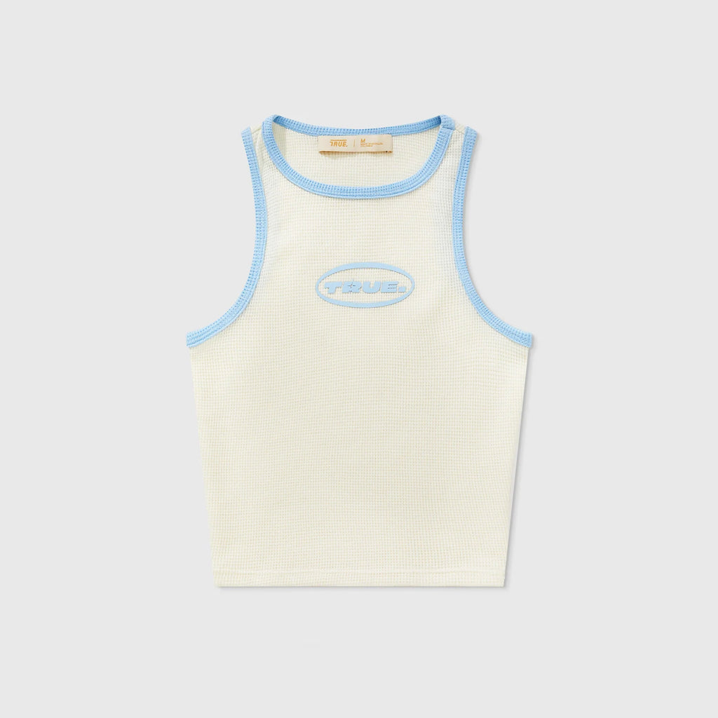 True textured tank top - cream