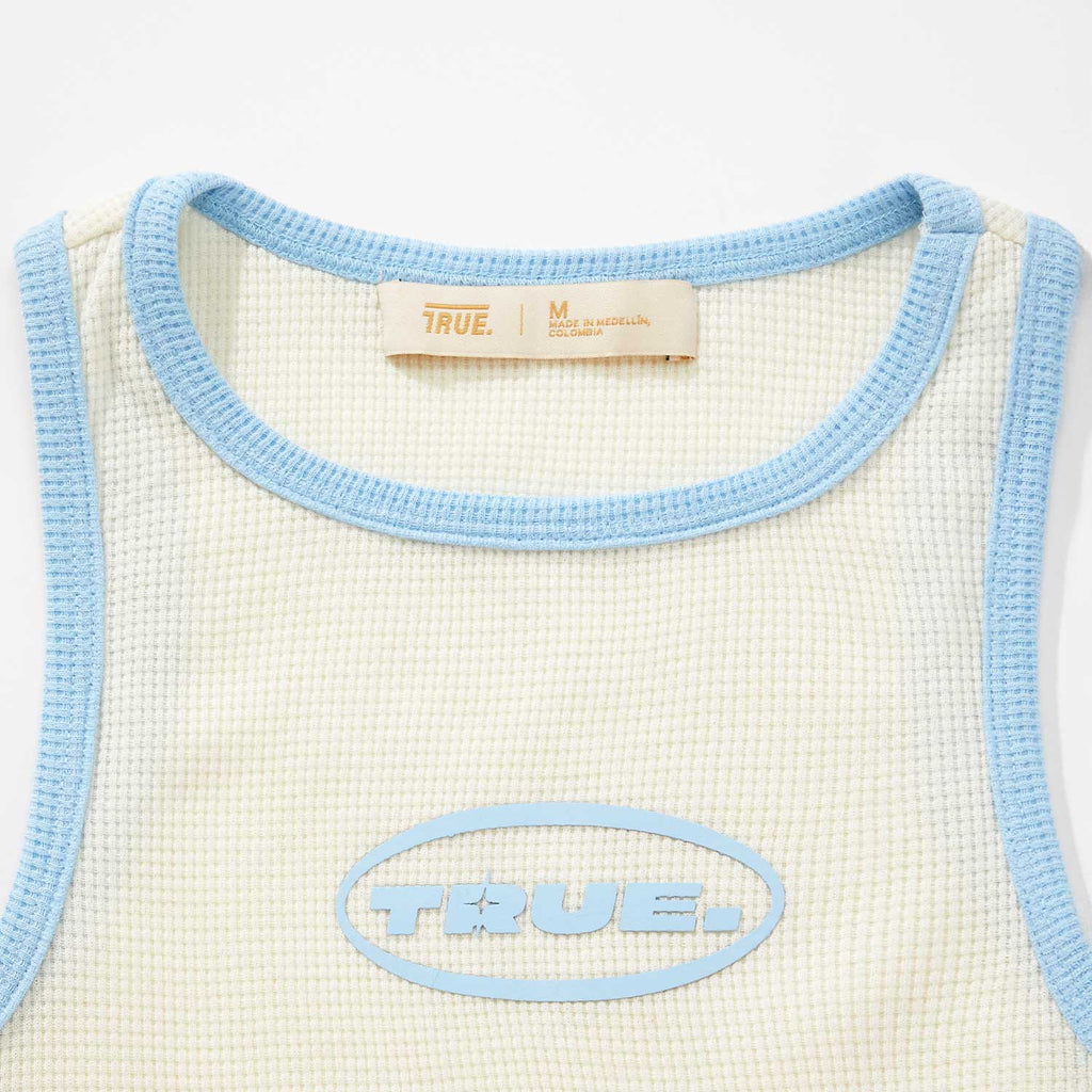 True textured tank top - cream