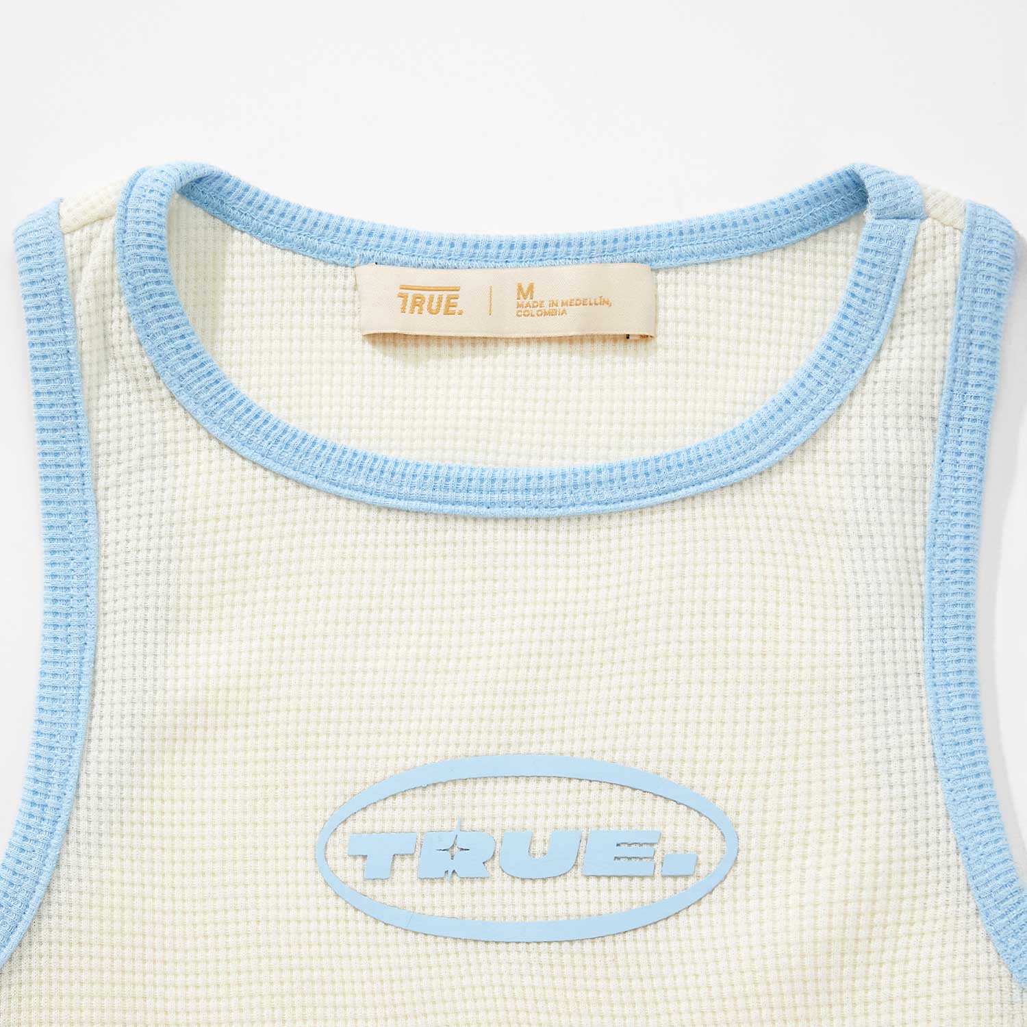 True textured tank top - cream