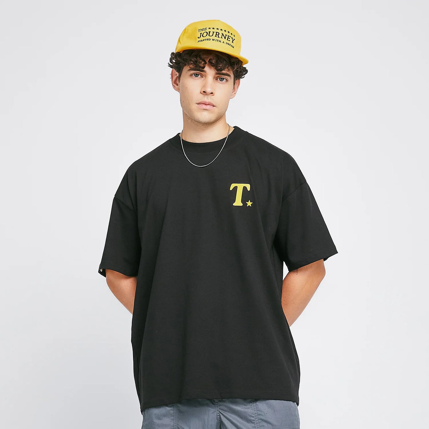True The Journey Oversized T-Shirt - Black