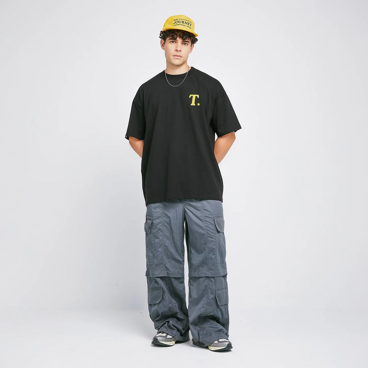 True The Journey Oversized T-Shirt - Black