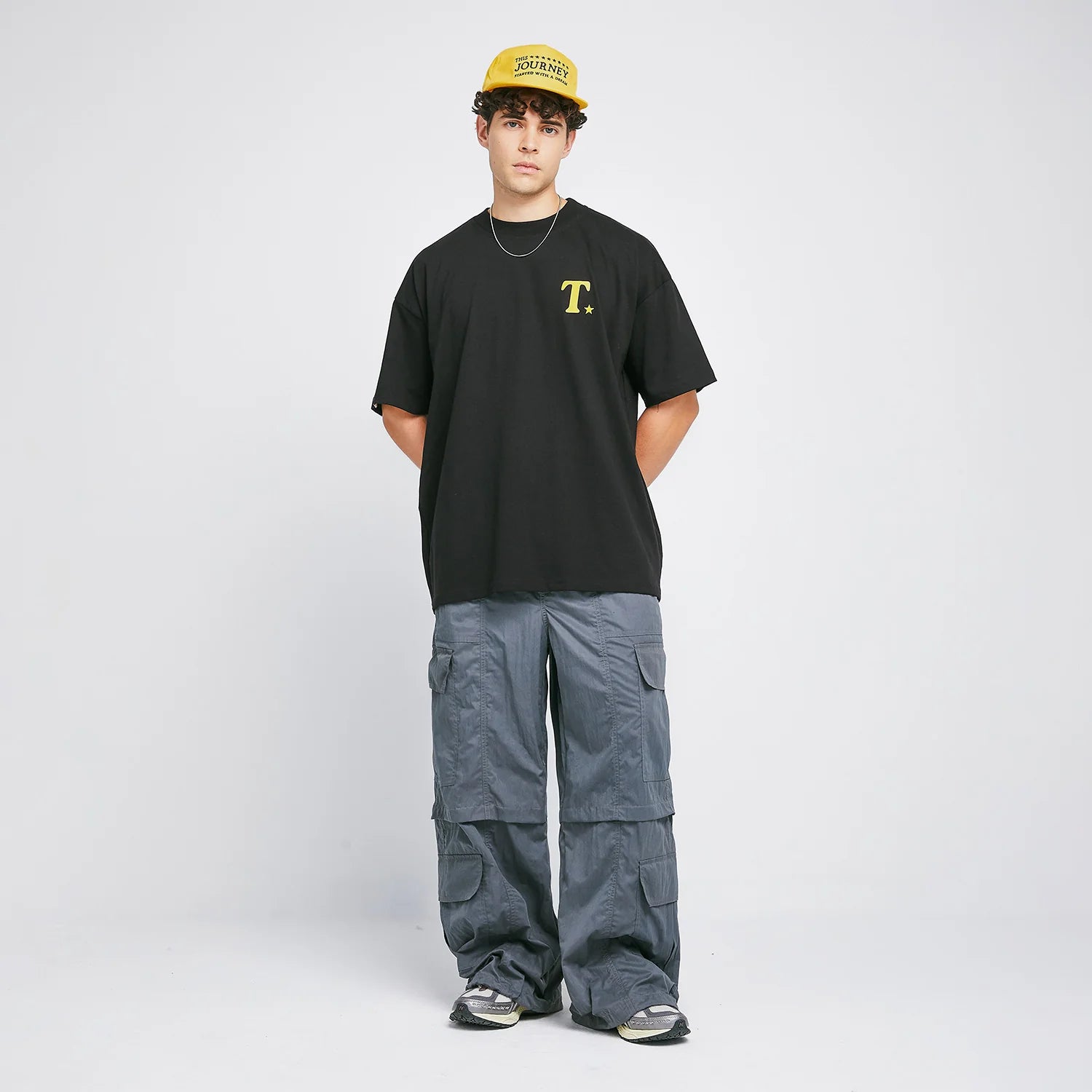 True The Journey Oversized T-Shirt - Black