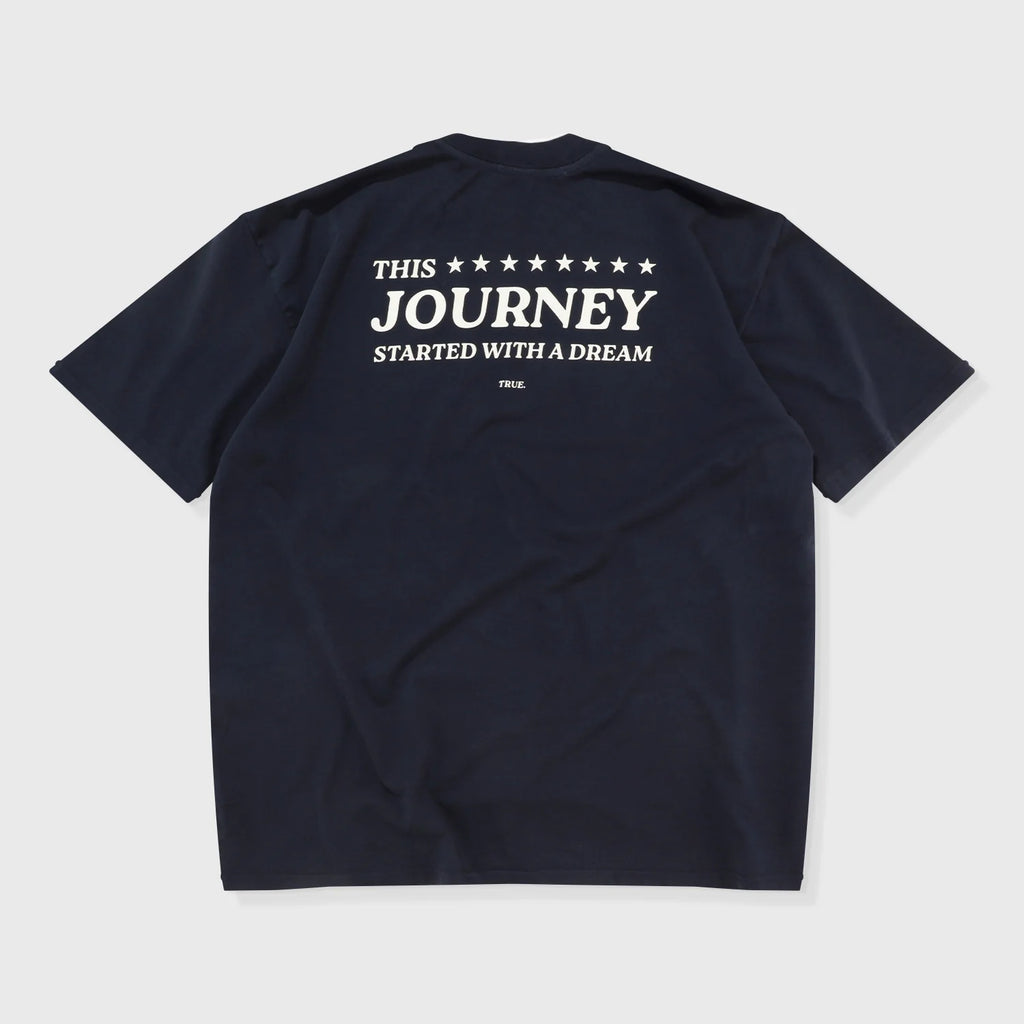 True The Journey Oversized T-Shirt - Dark Blue