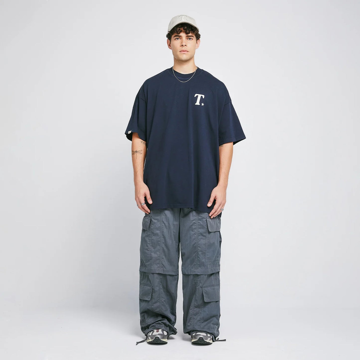 True The Journey Oversized T-Shirt - Dark Blue