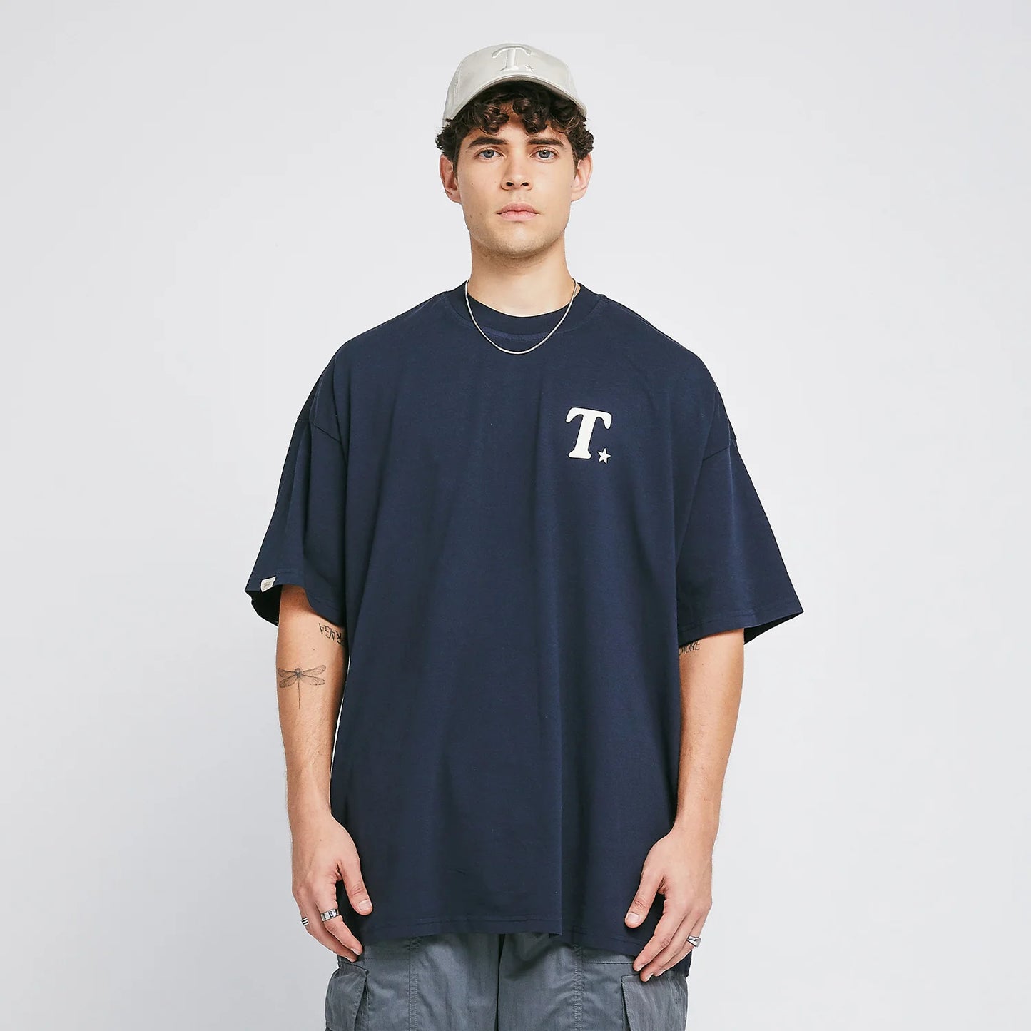 True The Journey Oversized T-Shirt - Dark Blue